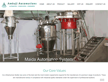 Tablet Screenshot of ambajiautomation.com